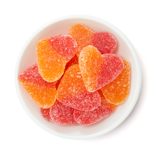 peach hearts