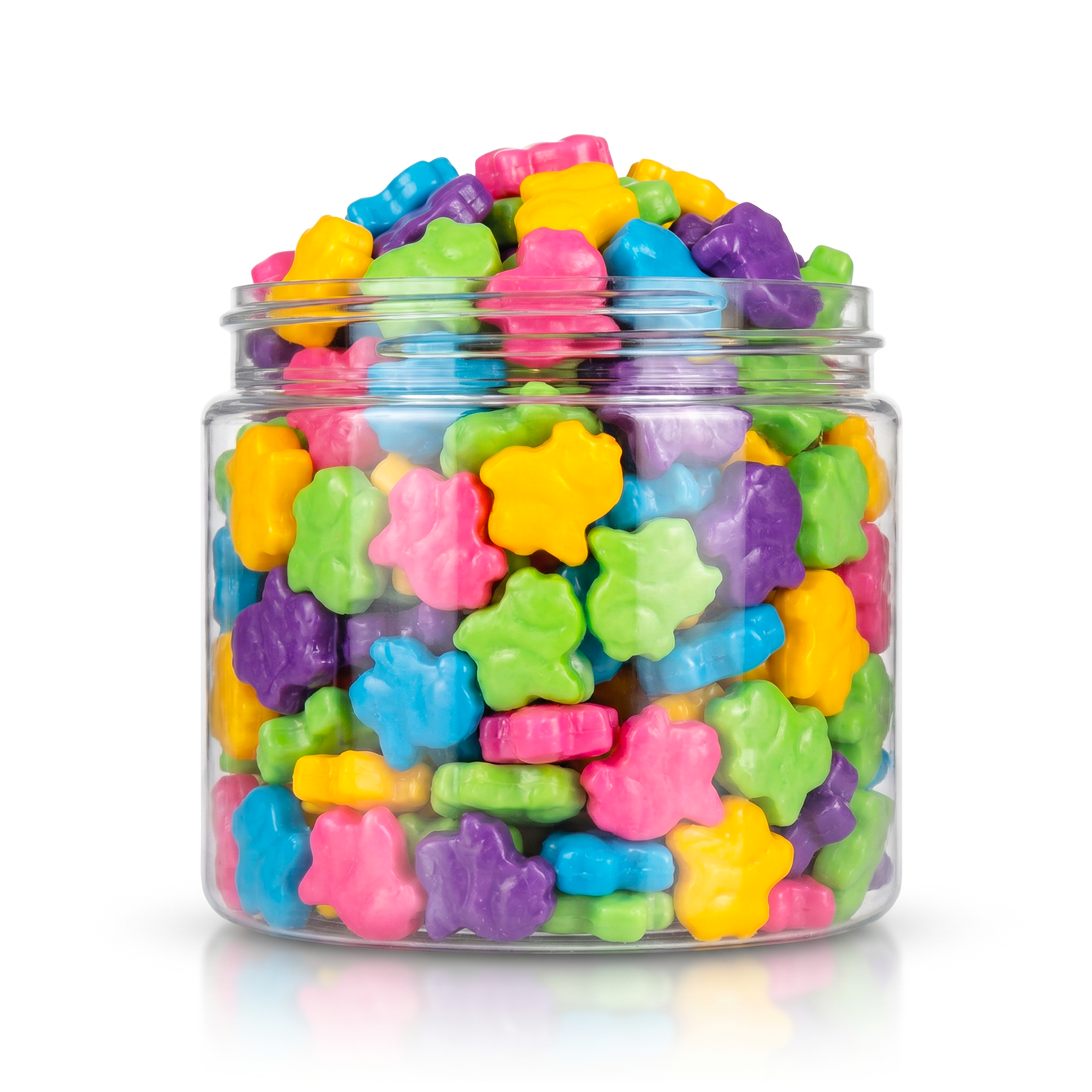 Crunchy Candy Bunnies featuring pastel bunny-shaped crunchy candies from a 100% peanut and tree nut free facility.