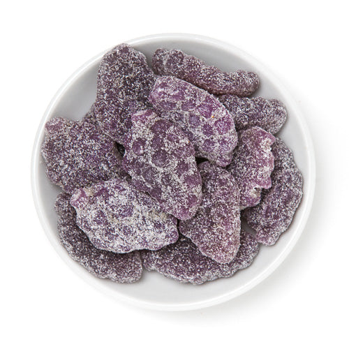 sugared grape slices