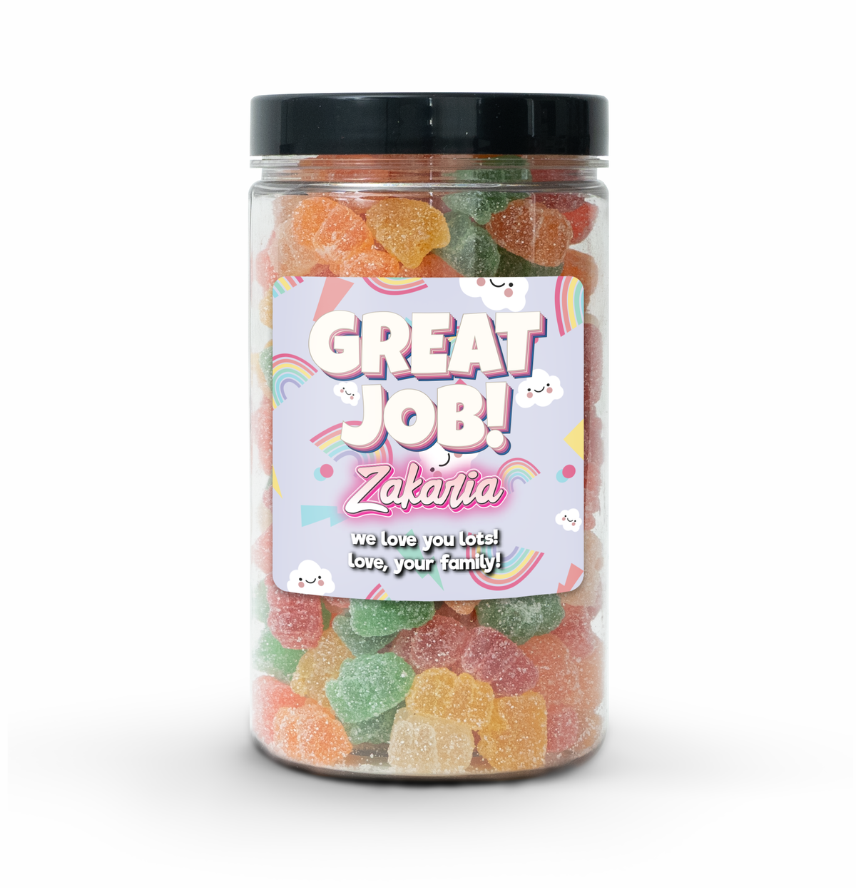 personalized candy jar - great job – BOOM Candy