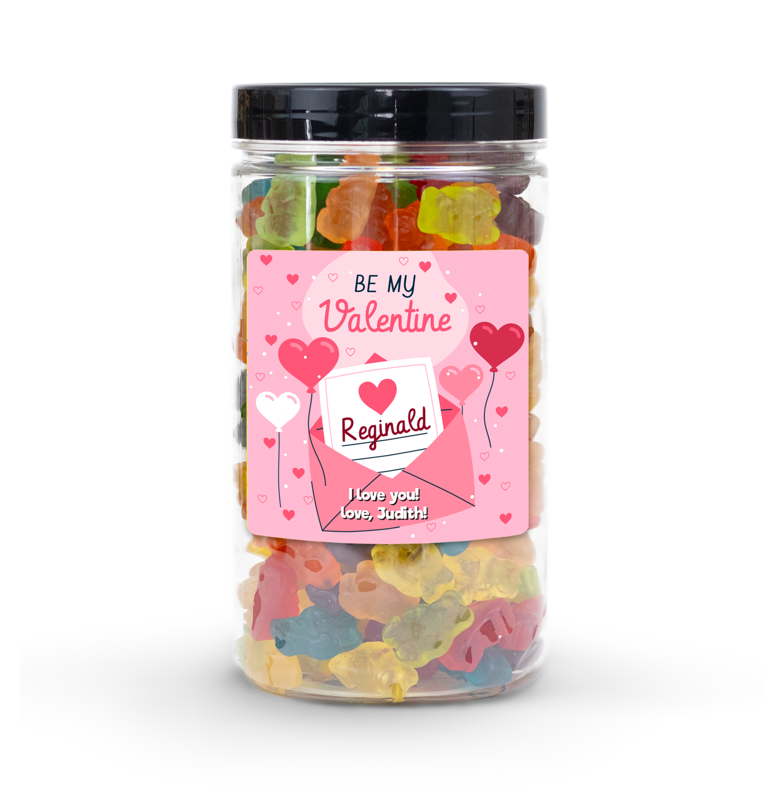 personalized candy jar - be my valentine