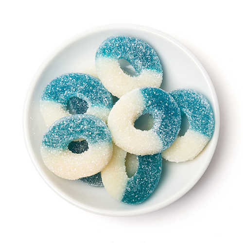 gummy blue raspberry rings