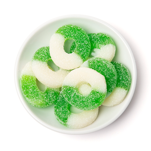 gummy green apple rings