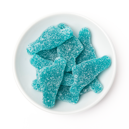 blue raspberry big feet - BOOM Candy