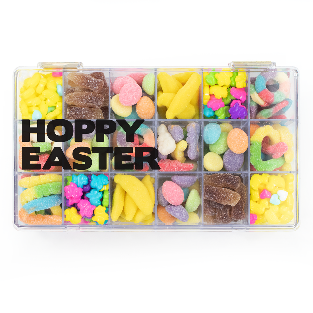 easter 18 piece snackle box