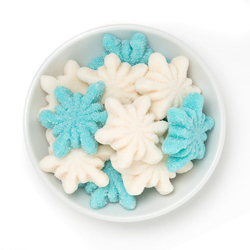 glitter snowflakes