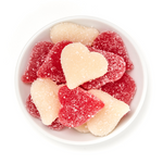 red and white hearts